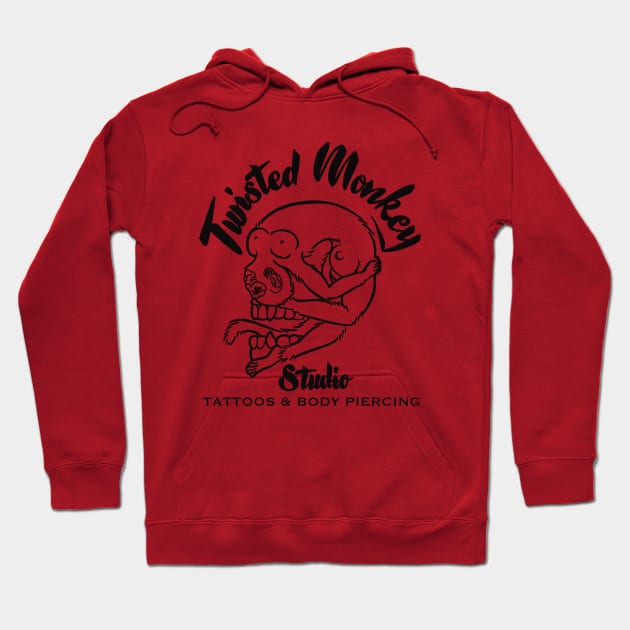 Twisted monkey studio Hoodie by Lou Safire’s Sinporium 